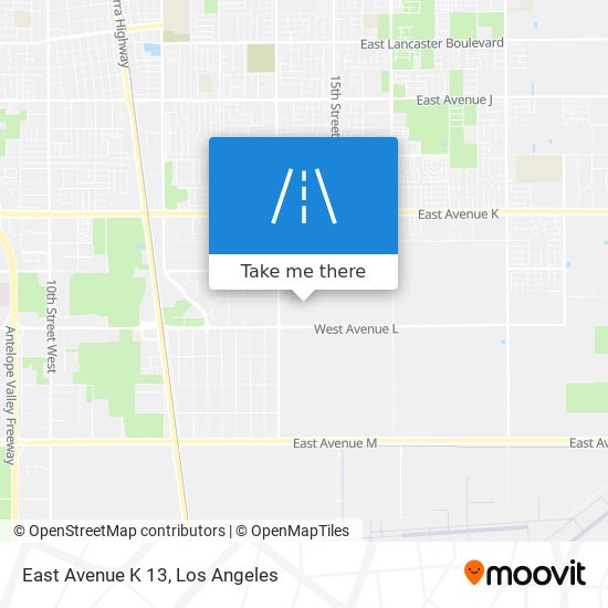 Mapa de East Avenue K 13