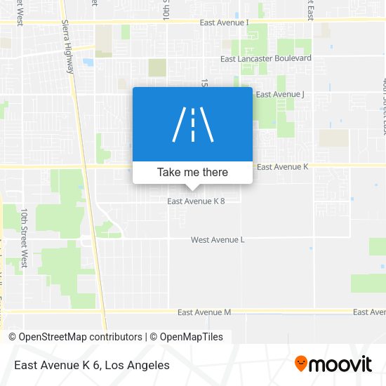 Mapa de East Avenue K 6