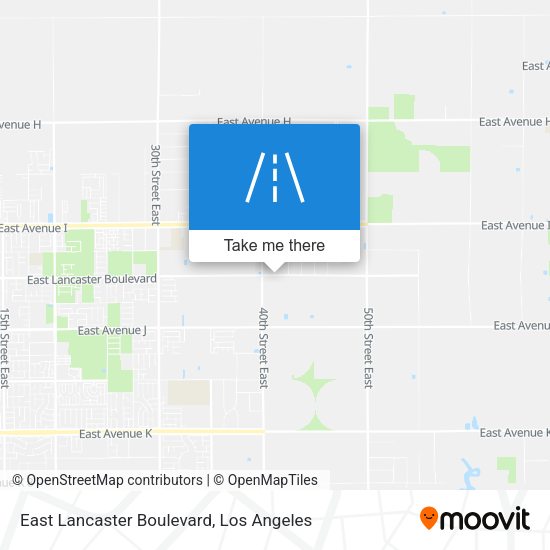 Mapa de East Lancaster Boulevard