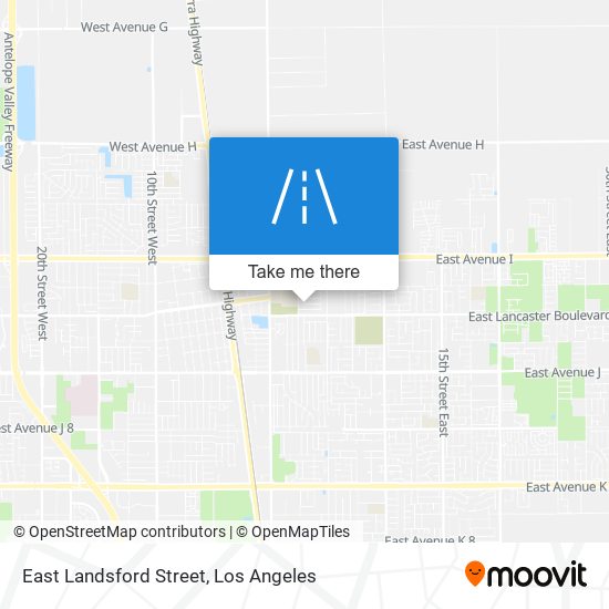 East Landsford Street map