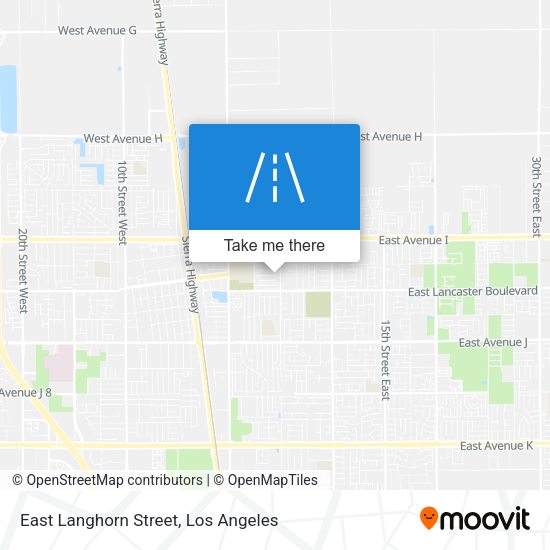East Langhorn Street map