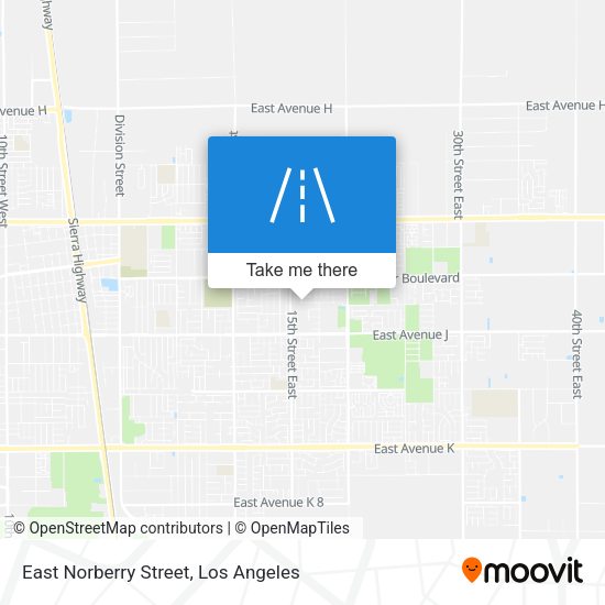 Mapa de East Norberry Street