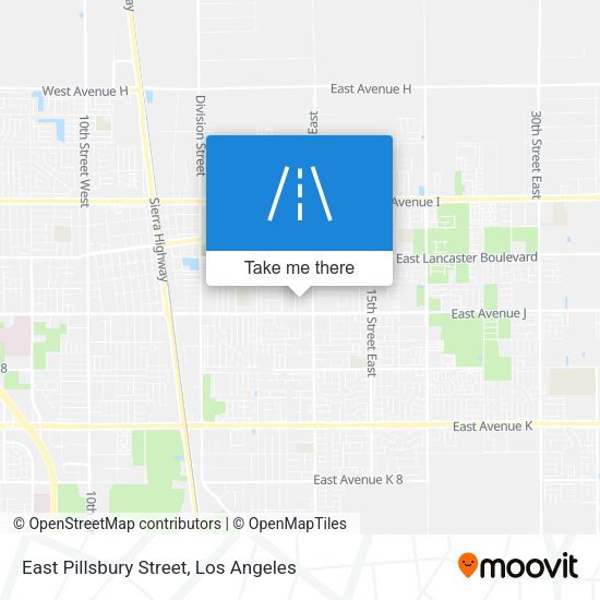 East Pillsbury Street map
