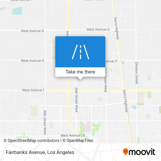 Fairbanks Avenue map