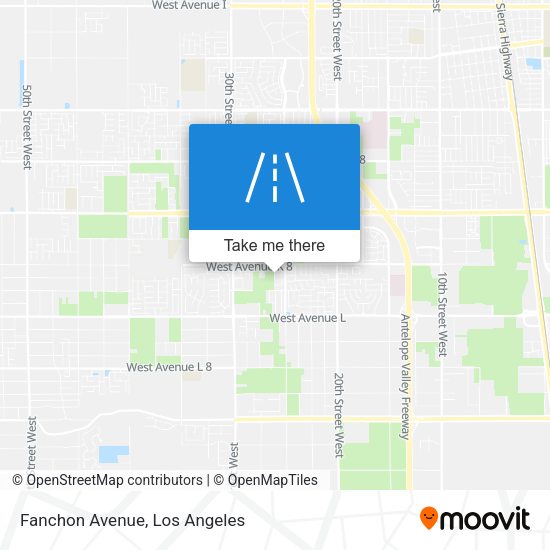 Mapa de Fanchon Avenue