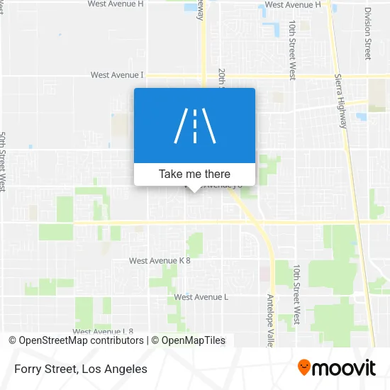 Forry Street map