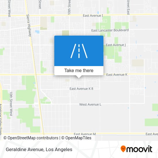 Mapa de Geraldine Avenue