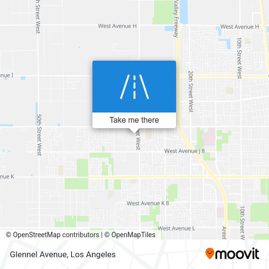Mapa de Glennel Avenue