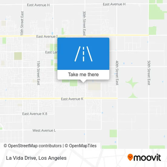 La Vida Drive map