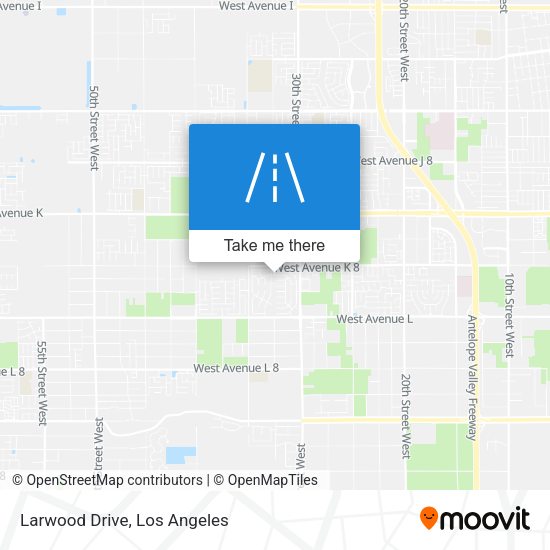 Mapa de Larwood Drive