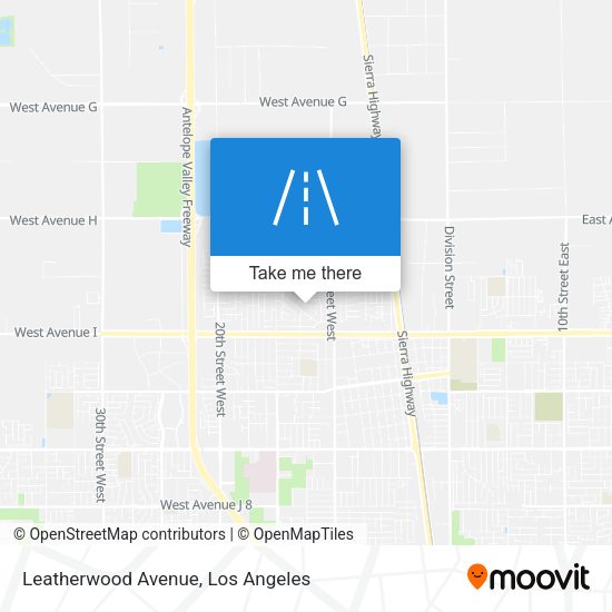 Mapa de Leatherwood Avenue