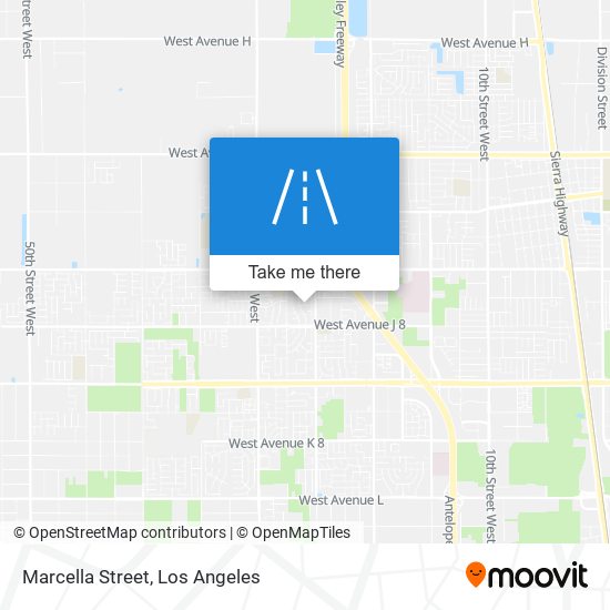 Marcella Street map