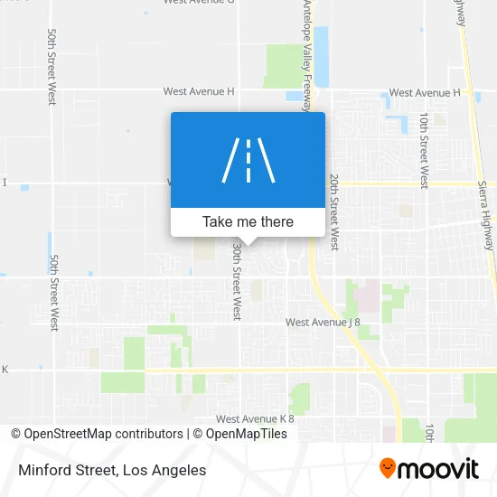 Minford Street map