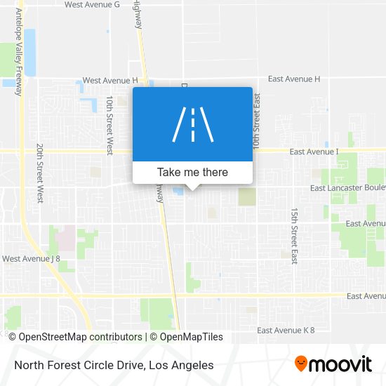 North Forest Circle Drive map