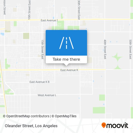 Oleander Street map