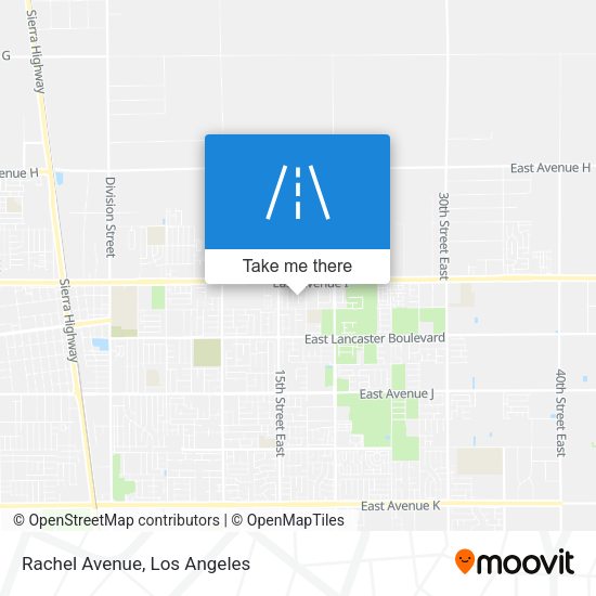 Mapa de Rachel Avenue