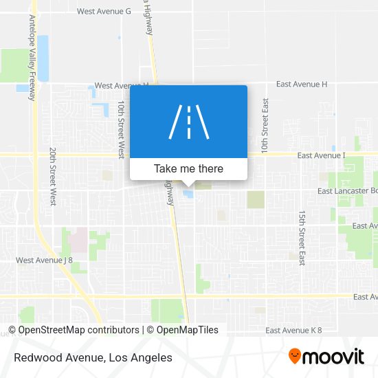 Mapa de Redwood Avenue