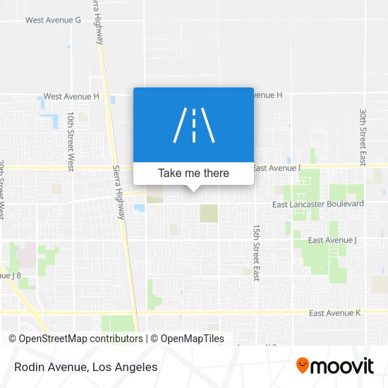 Mapa de Rodin Avenue