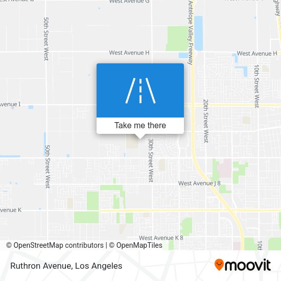 Ruthron Avenue map