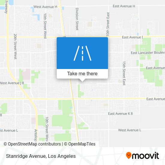 Stanridge Avenue map