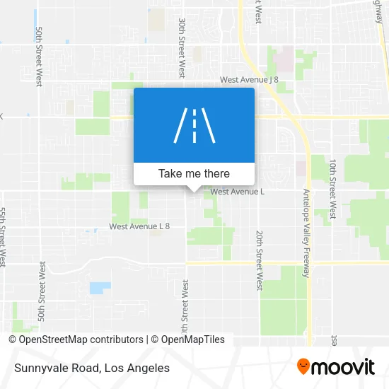 Mapa de Sunnyvale Road