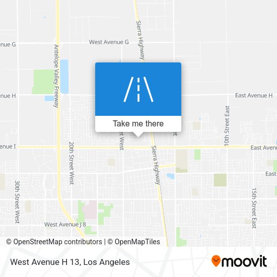 West Avenue H 13 map