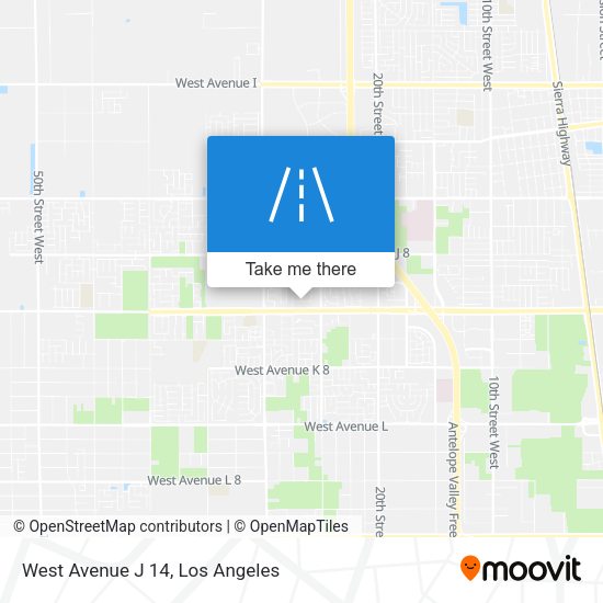 West Avenue J 14 map