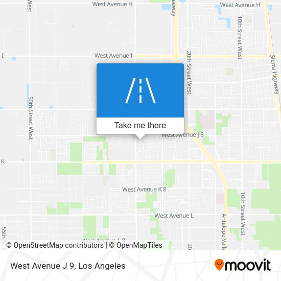 West Avenue J 9 map