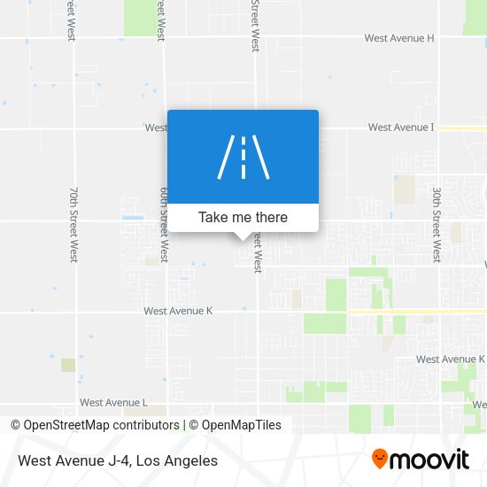 Mapa de West Avenue J-4