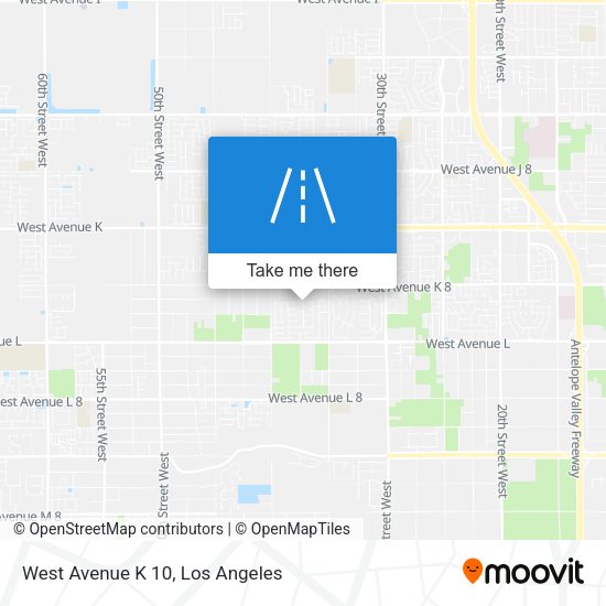 West Avenue K 10 map