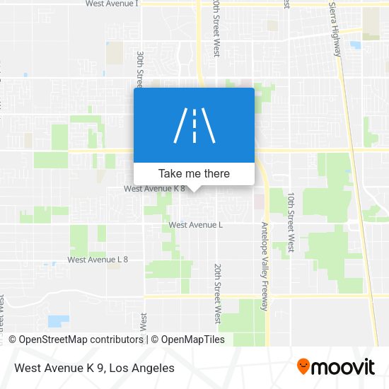 Mapa de West Avenue K 9