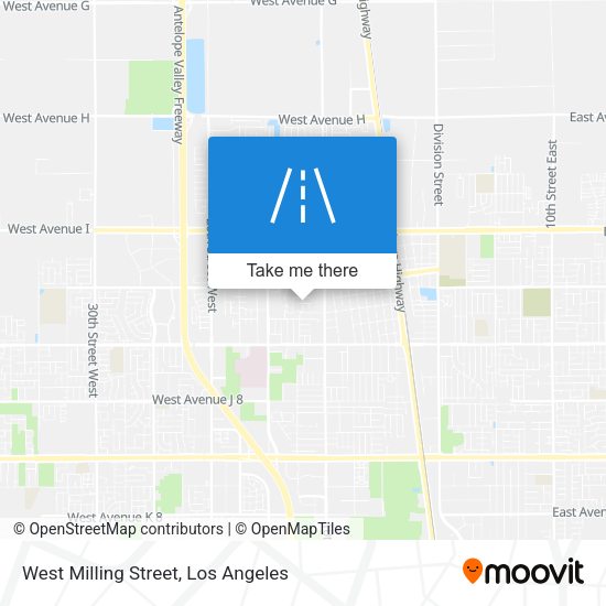 West Milling Street map