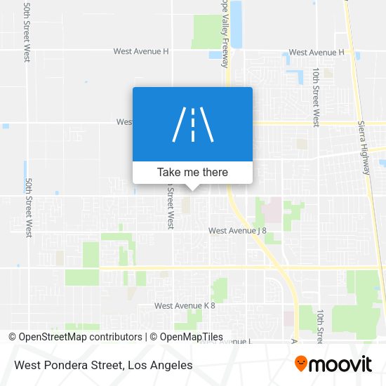 Mapa de West Pondera Street