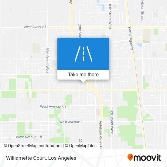 Williamette Court map