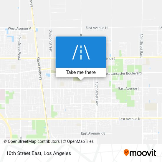 Mapa de 10th Street East