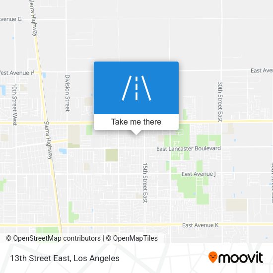 Mapa de 13th Street East