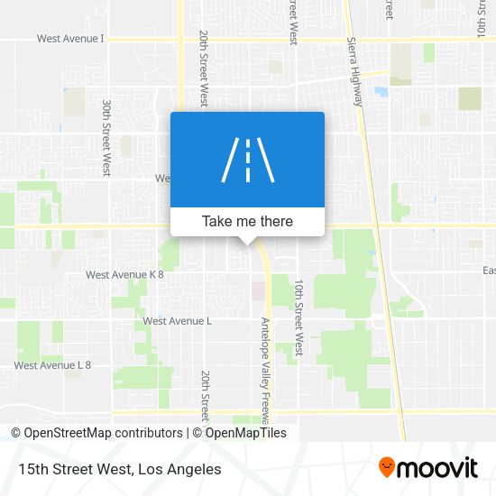 Mapa de 15th Street West