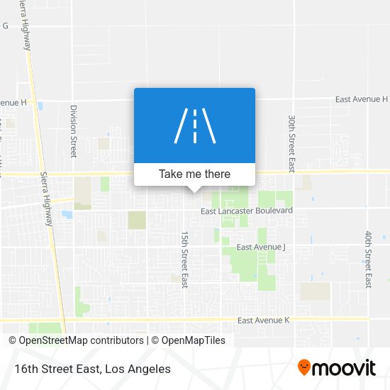 Mapa de 16th Street East
