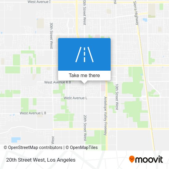 Mapa de 20th Street West