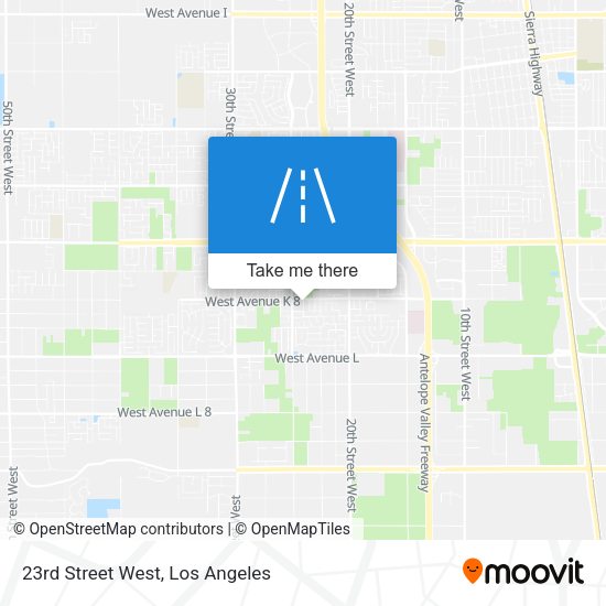 23rd Street West map