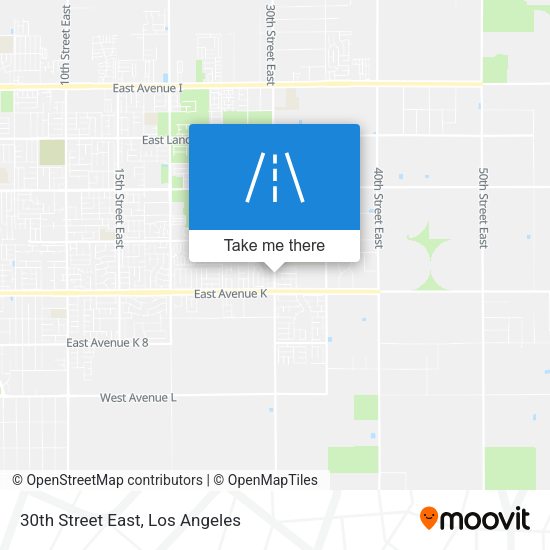 Mapa de 30th Street East