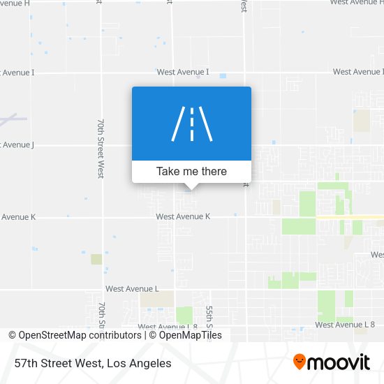 57th Street West map