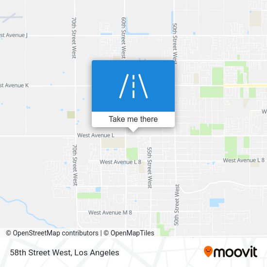 58th Street West map