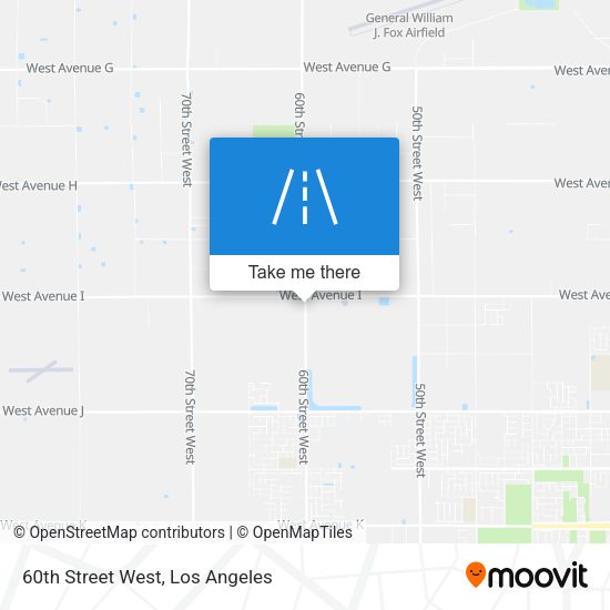 60th Street West map