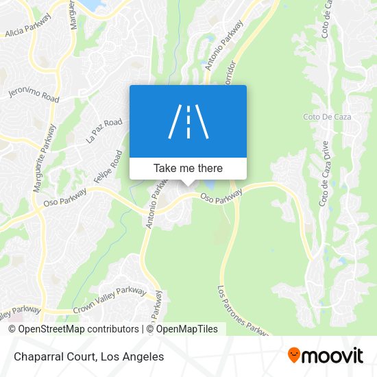 Mapa de Chaparral Court