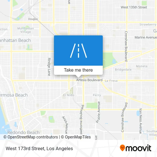 West 173rd Street map