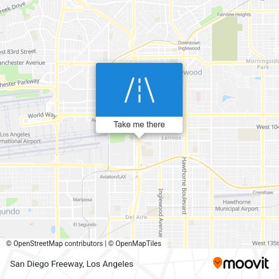 San Diego Freeway map