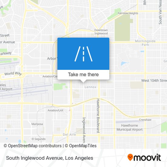 South Inglewood Avenue map
