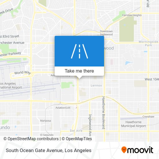 South Ocean Gate Avenue map