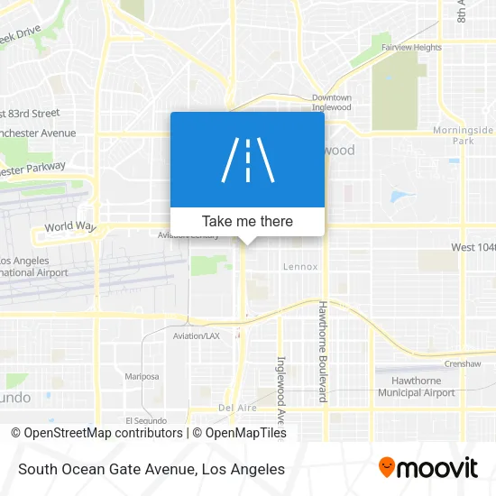 South Ocean Gate Avenue map